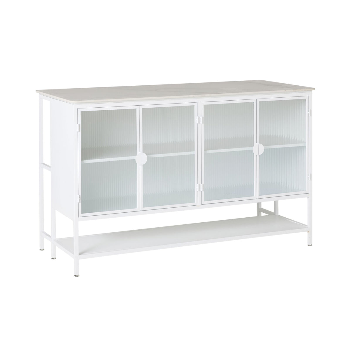 Nero Kitchen Island Bench White 150cm