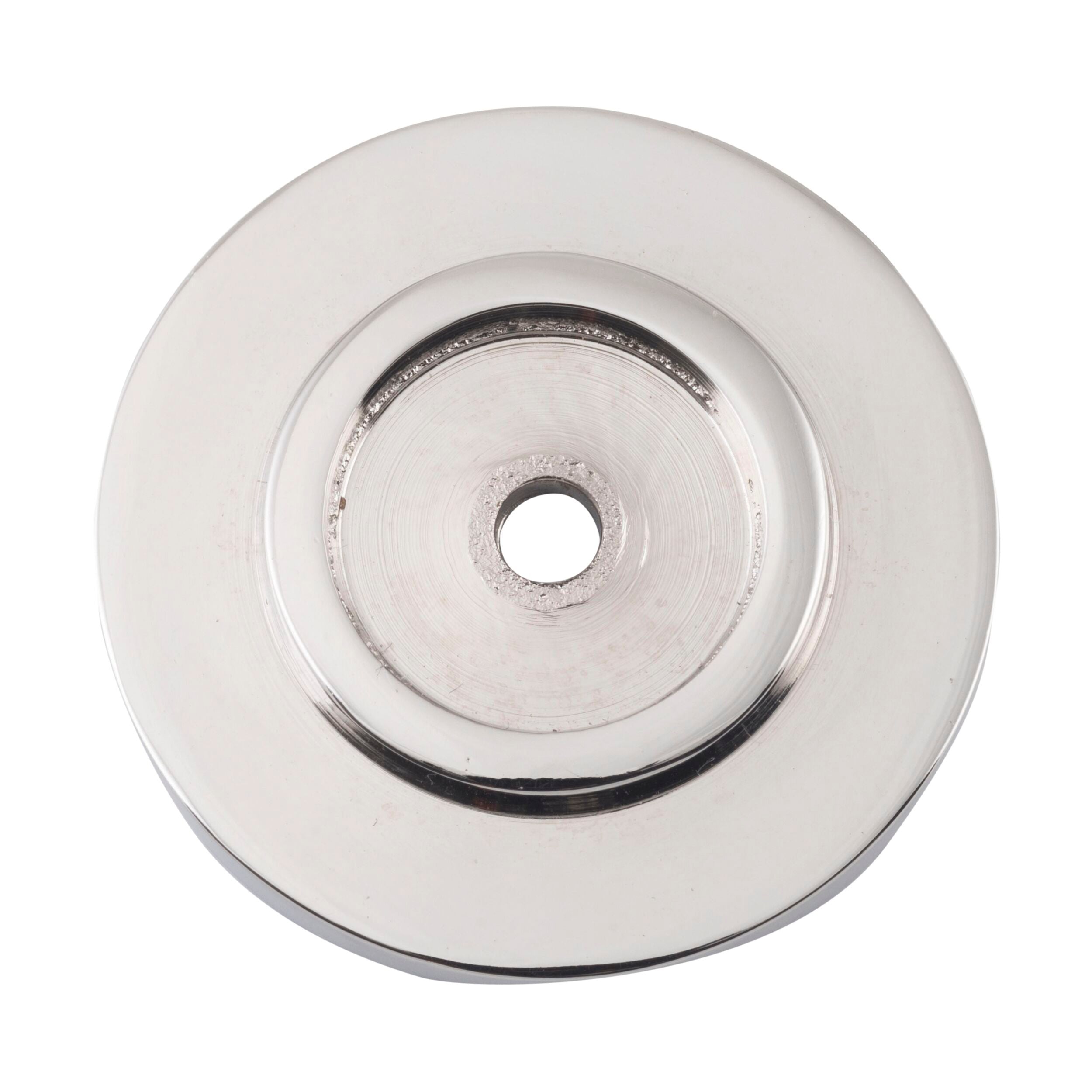 6540 Backplate For Domed Cupboard Knob Polished Nickel D32mm