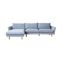 Austin 3 Seater Sofa with Left Hand Chaise Serenity Morning Sky