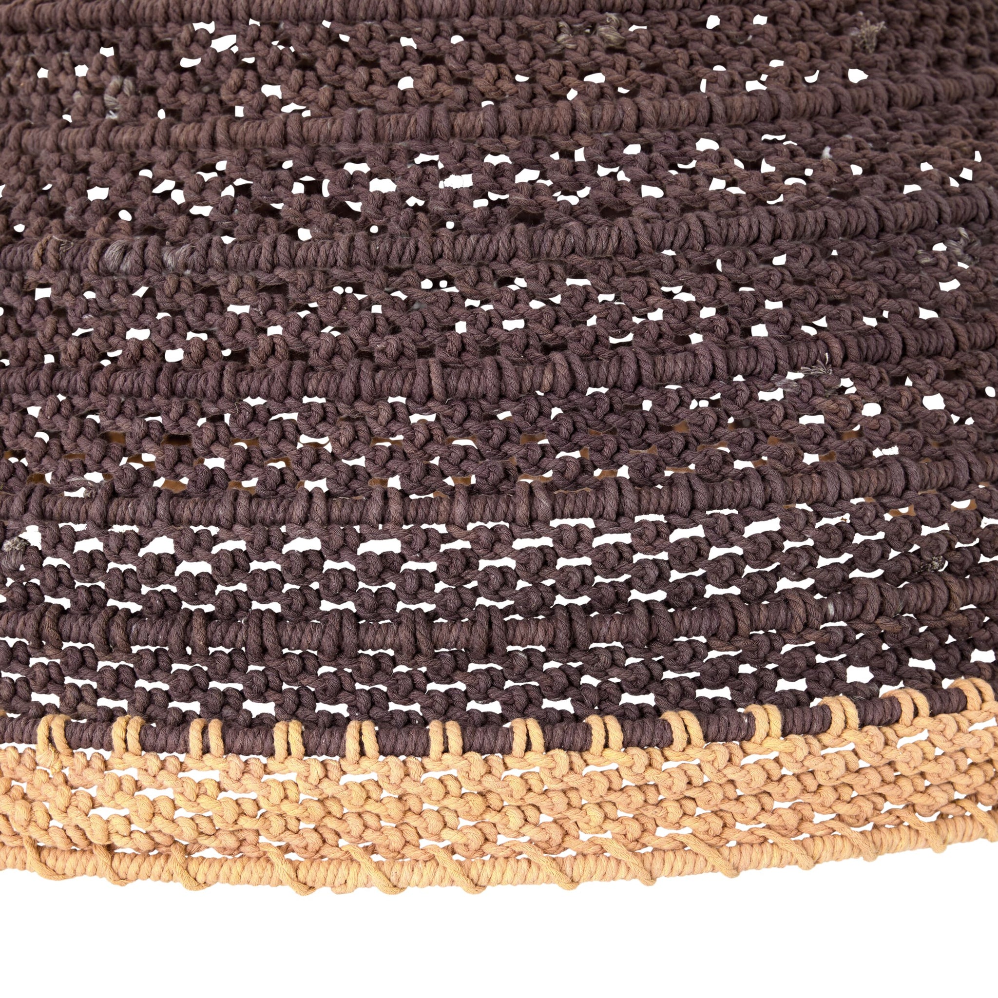 Julio Dome Cotton Rope Pendant Rust 80x54cm - SHADE ONLY