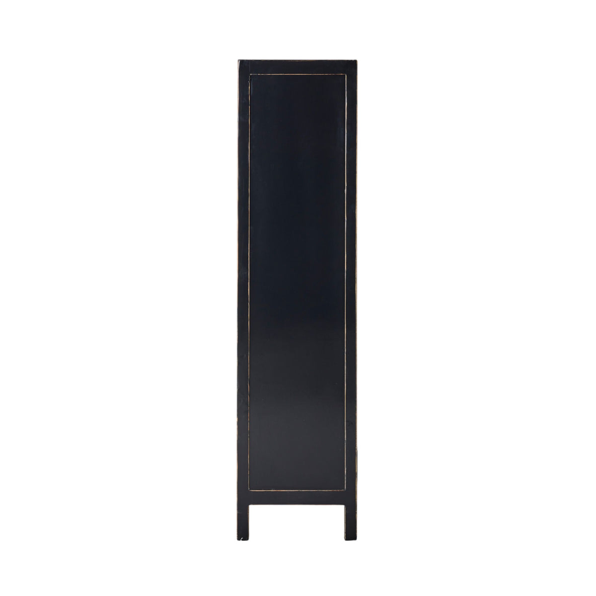 Sansha 2 Door & 2 Drawer Display Cabinet Black & White