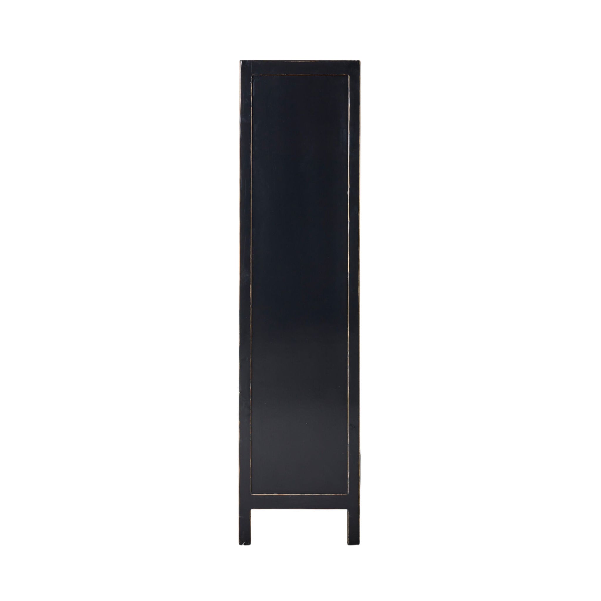 Sansha 2 Door & 2 Drawer Display Cabinet Black & White