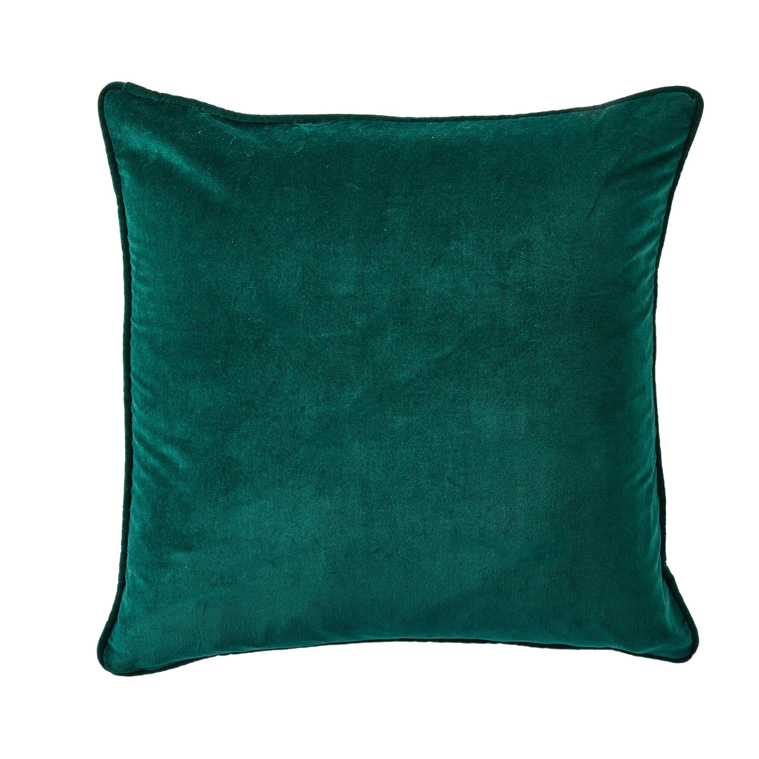 Hervey Cotton Velvet Cushion Forest 45x45cm