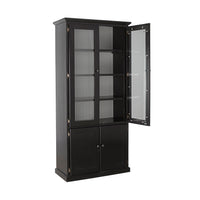 Armand 4 Door Display Cabinet 94.6 x 206cm Black