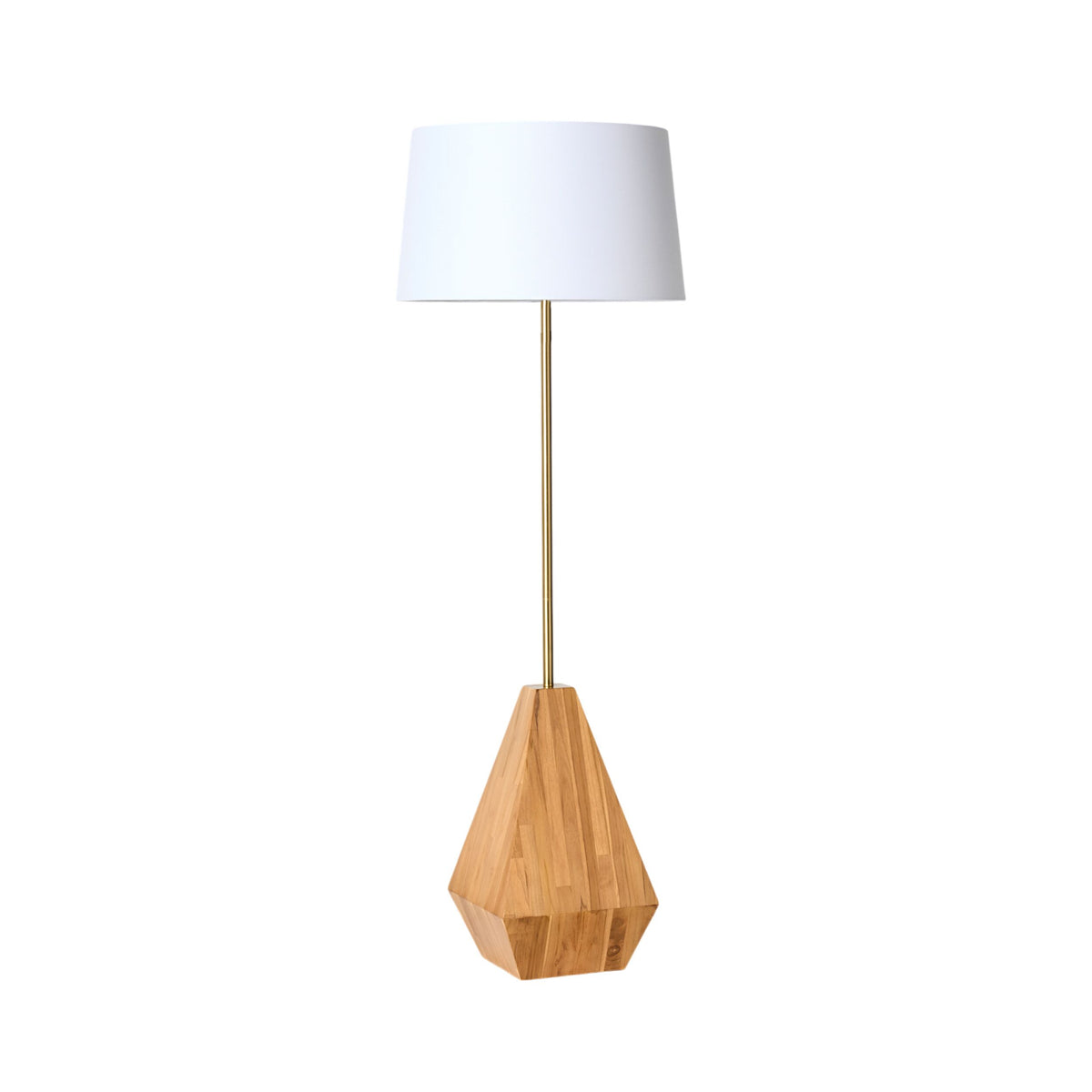 Leah Wooden Floor Lamp 150cm
