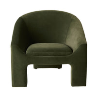 Luka Occasional Chair Velvet Eucalyptus Green