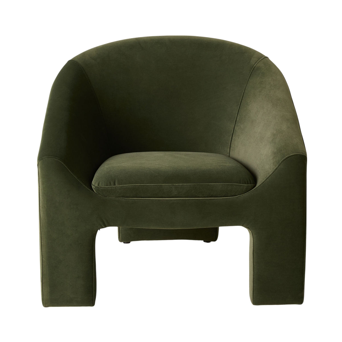 Luka Occasional Chair Velvet Eucalyptus Green