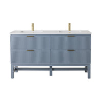 Lennox Double Vanity Slate Blue 1550mm