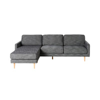Boden 3 Seater Sofa with Reversible Chaise Alaska Charcoal