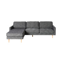 Boden 3 Seater Sofa with Reversible Chaise Alaska Charcoal