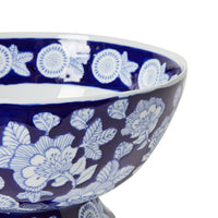 Celadon Tapestry Floral Bowl 29x29x17cm