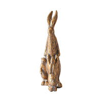 Mother Rabbit Gold Statue 32.5x15x9cm