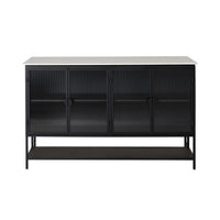 Nero Kitchen Island Bench Black 150cm