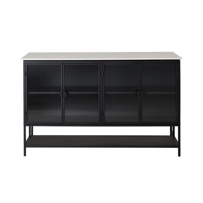 Nero Kitchen Island Bench Black 150cm