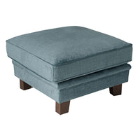 Lisette Velvet Ottoman Aura Emerald