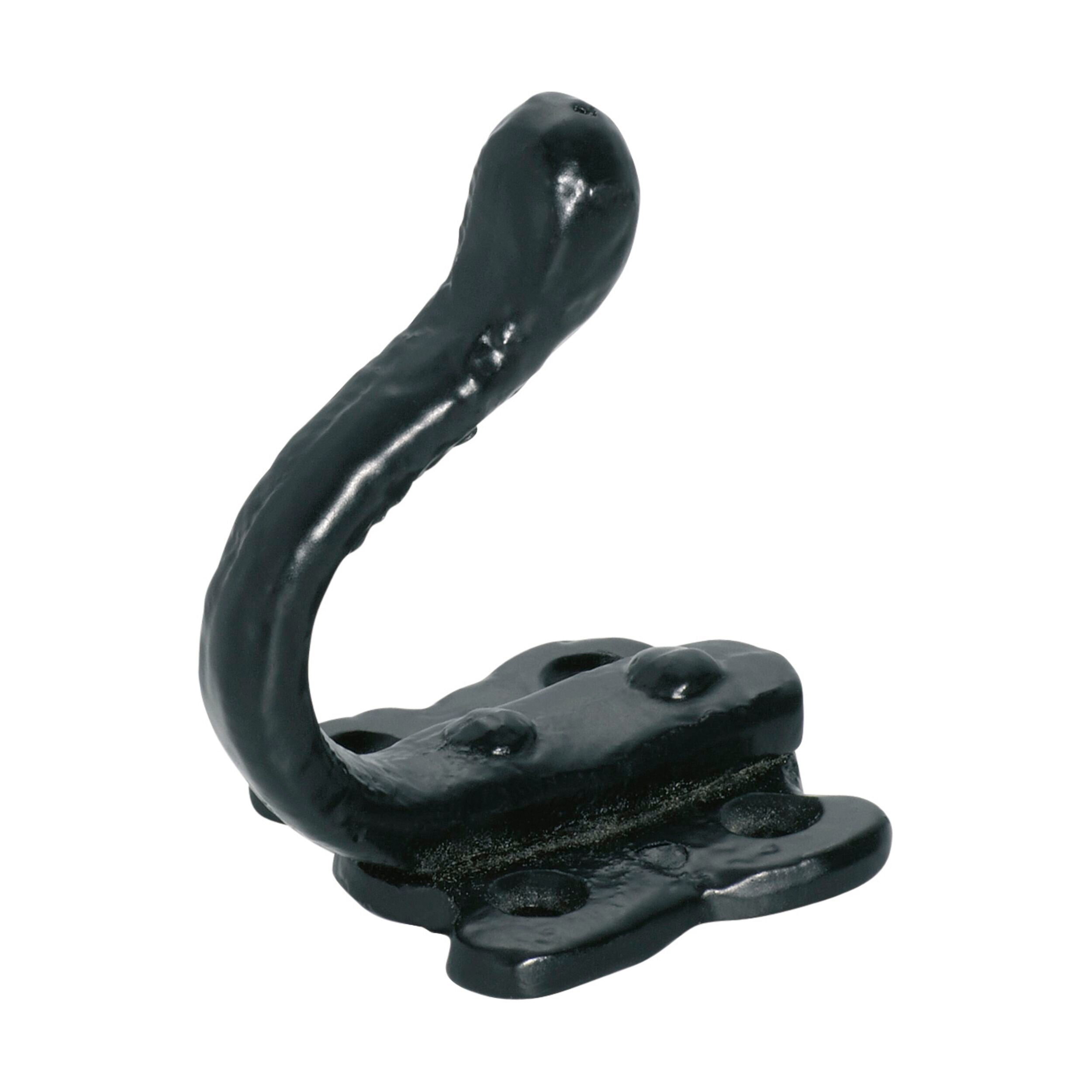 1880 Robe Hook Iron Old English Matte Black H50xP65mm