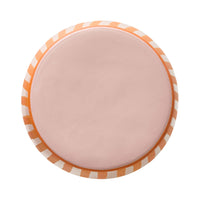 Stripe Stool Orange/Pink