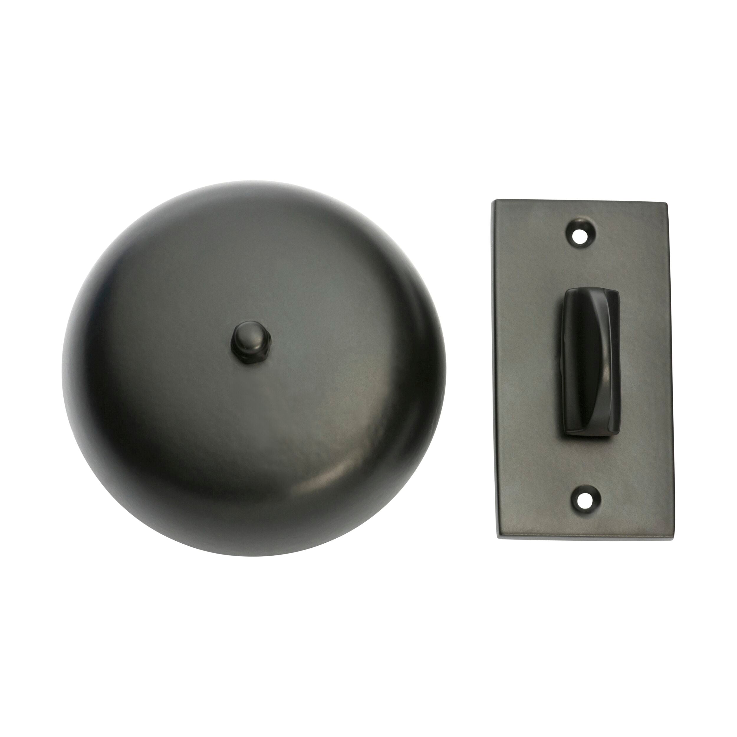 5519 Turn Bell Plain Matte Black D90mm