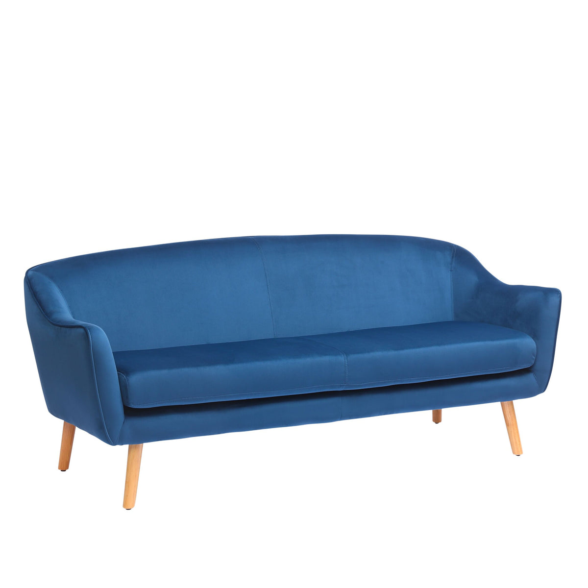 Camila 3 Seater Velvet Sofa Luxe Blue Early Settler AU