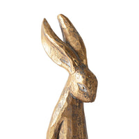Mother Rabbit Gold Statue 32.5x15x9cm