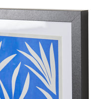 Fans in Blue Framed Print 30x40cm