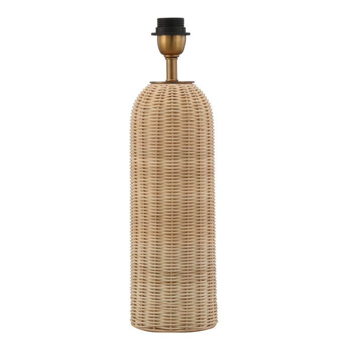 Marina Rattan Table Lamp Base 12.5x12.5x35cm