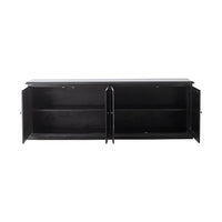 Armand 4 Door Book Cabinet 240 x 83cm Black
