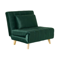 Stradbroke Single Sofa Bed Emerald Green