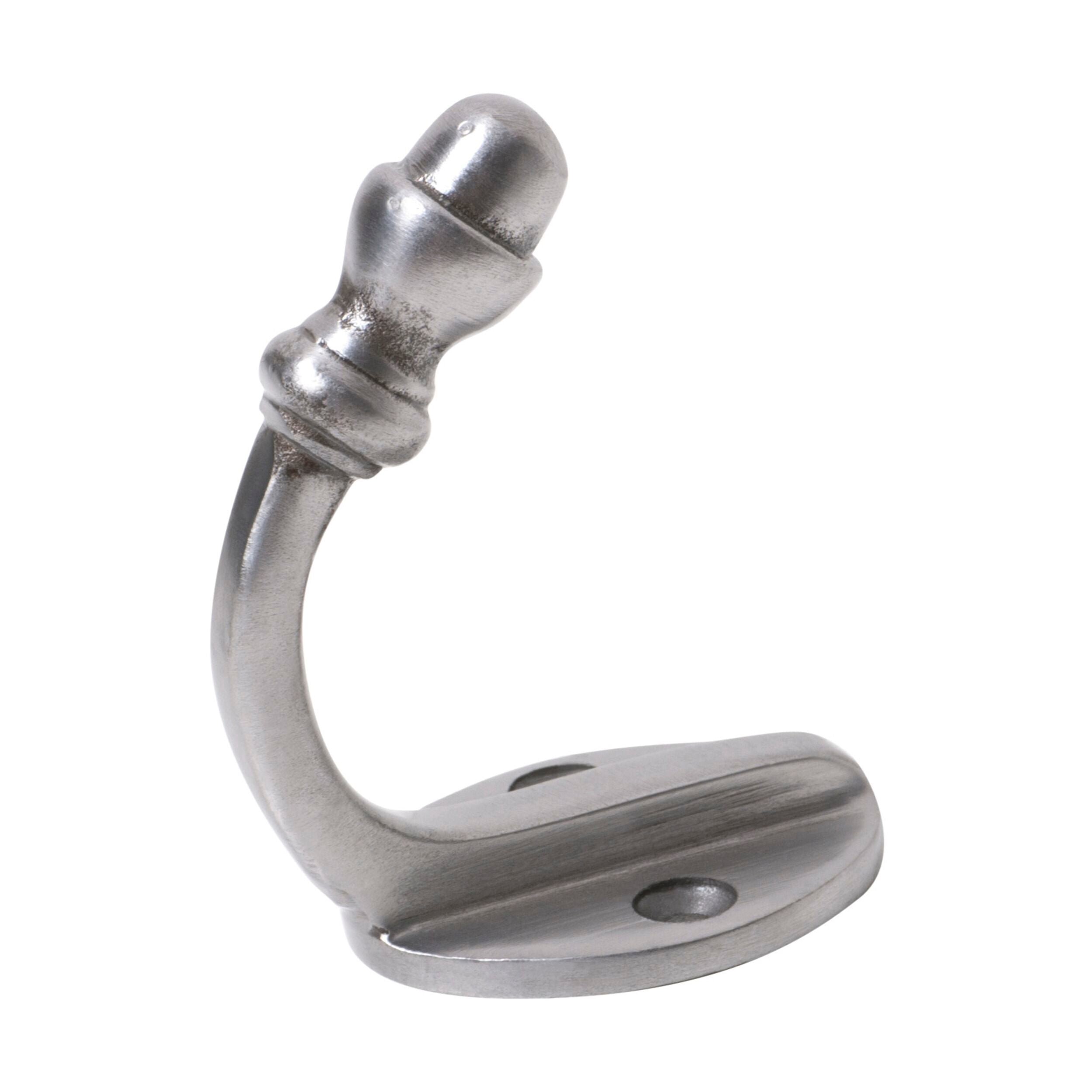 3958 Robe Hook Acorn Iron Polished Metal H45xP70mm