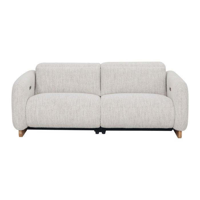 Bellano 3 Seater Recliner Natural Textured Slub