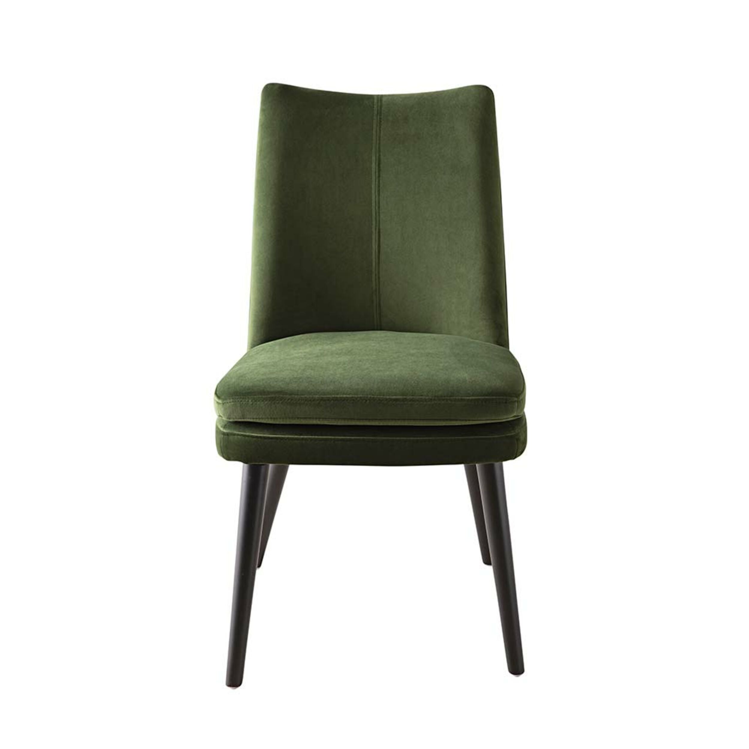 Aura Velvet Dining Chair Olive Green - Image 1