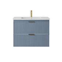 Lennox Single Vanity Slate Blue 790mm