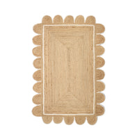 Granada Scalloped Jute Rug 150x240cm