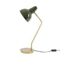 Scout Metal Table Lamp Matte Brass/Green 57cm
