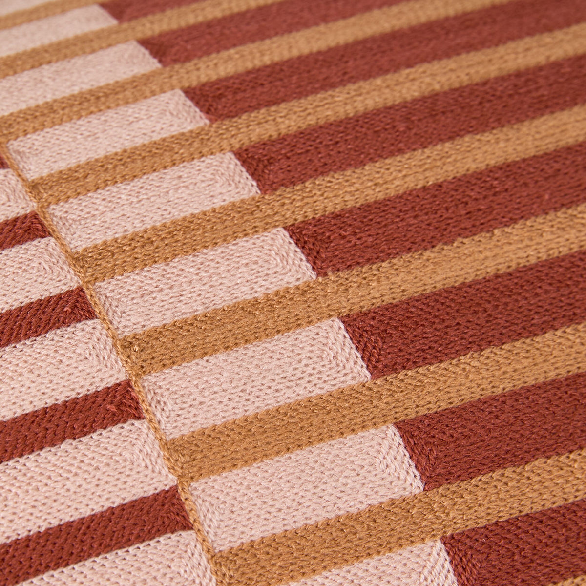 Meridian Mosaic Lumbar Cushion Pink 35x70cm