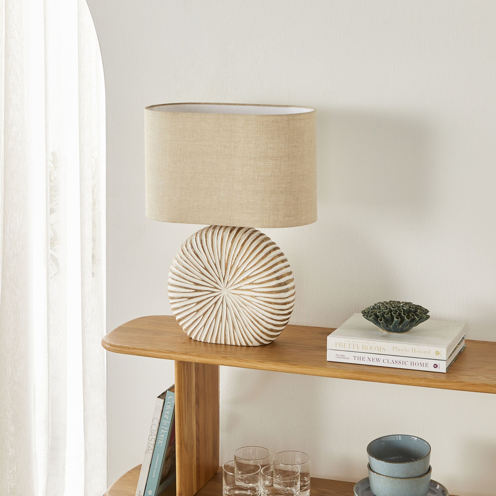 Dina Wooden Table Lamp 55cm – Early Settler Australia