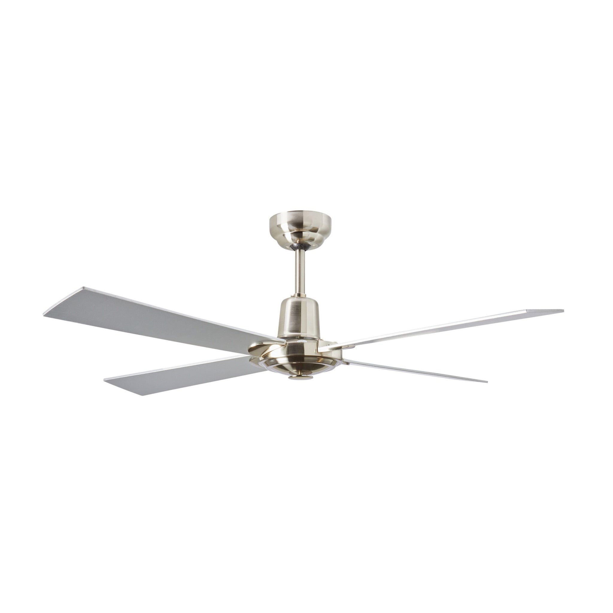 Mackay Indoor AC Ceiling Fan - Brushed Nickel & Silver 122cm