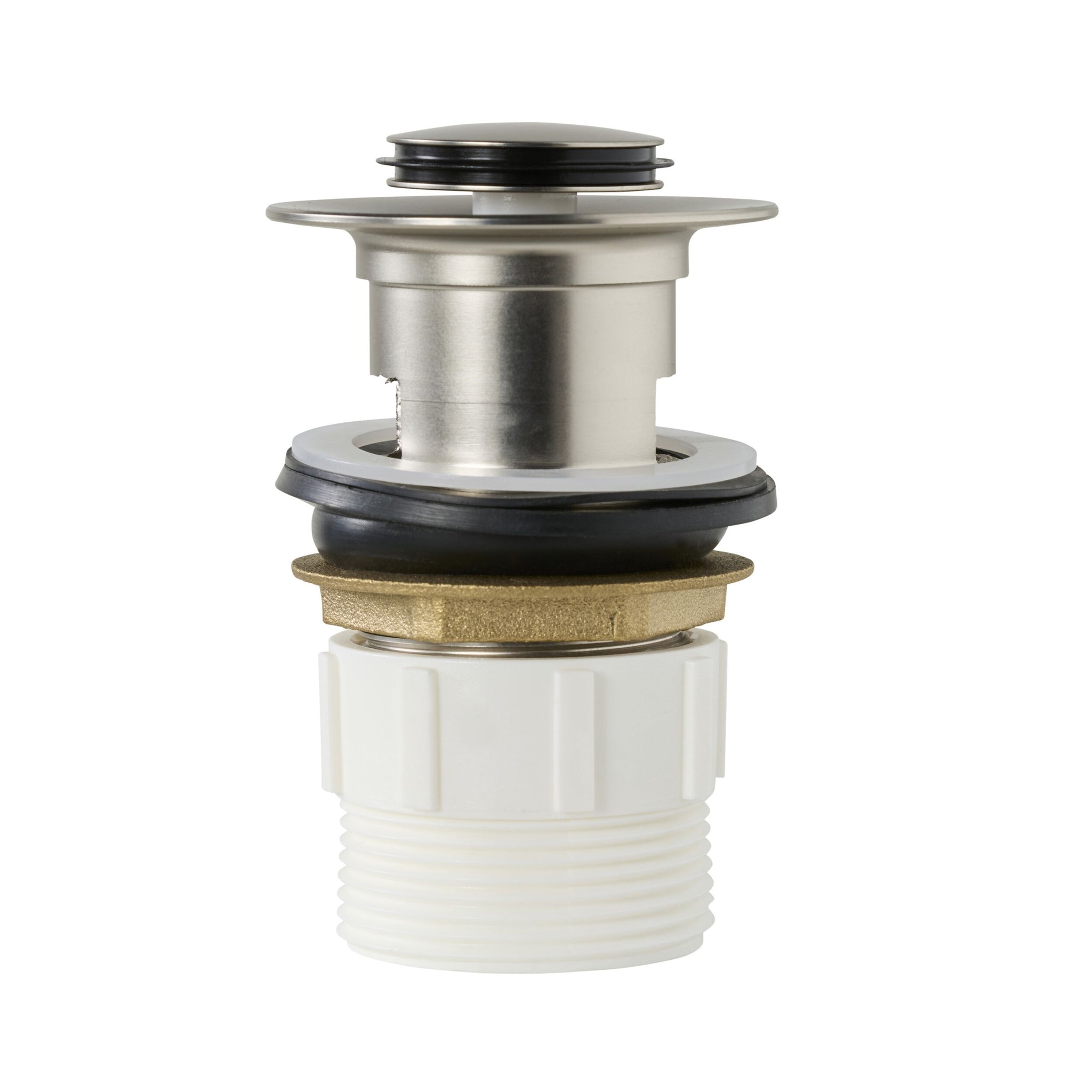 Camden Pop Up Waste Universal 32/40 x 80mm with Overflow Brushed Nickel