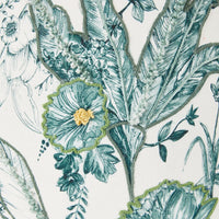Embroidered Bloom Shade Green 45cm