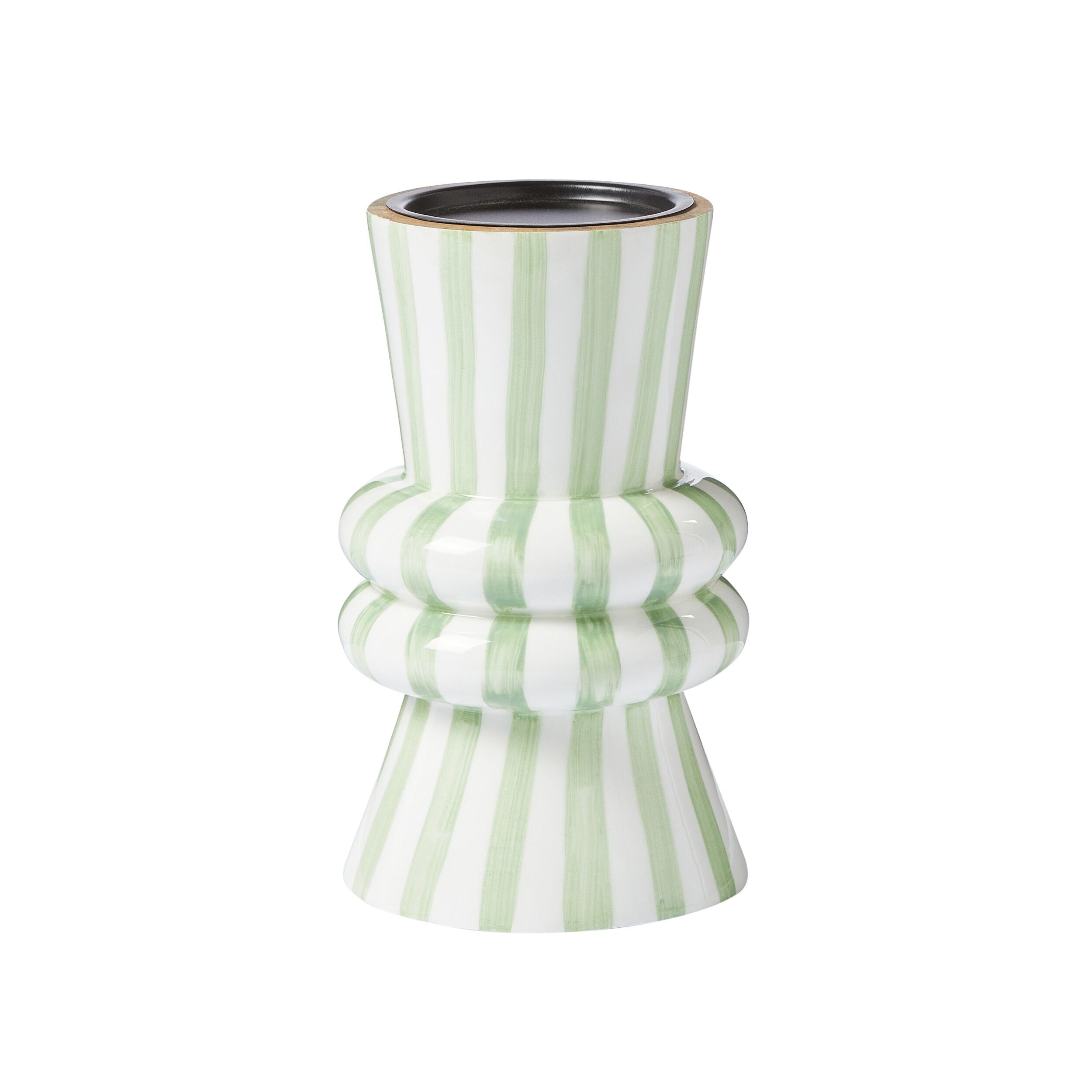 Frankie Striped Candleholder Large 12x12x26cm