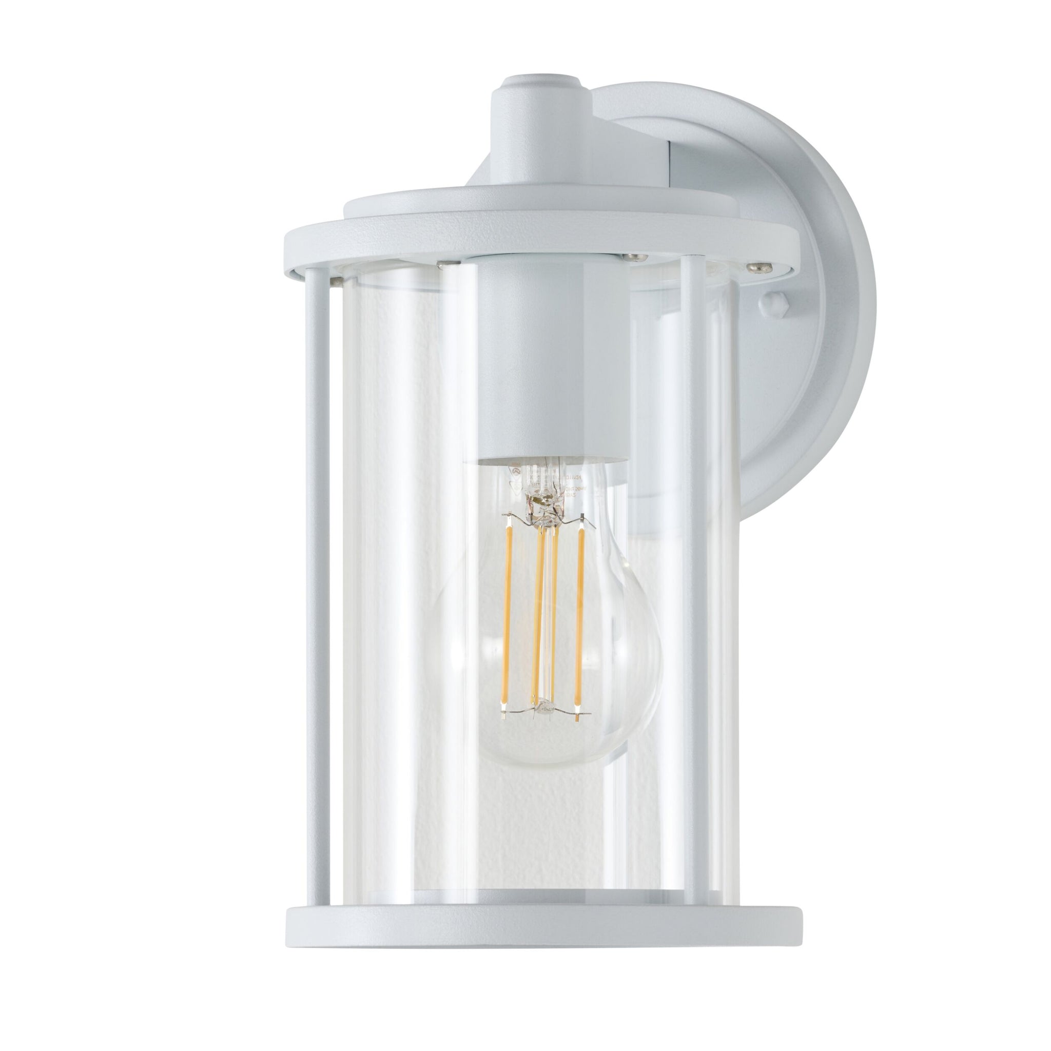 Dover 1 Light Exterior Wall Bracket White