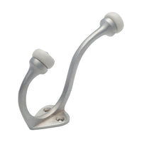 3979 Hat & Coat Hook Porcelain Tip Satin Chrome H115xP75mm