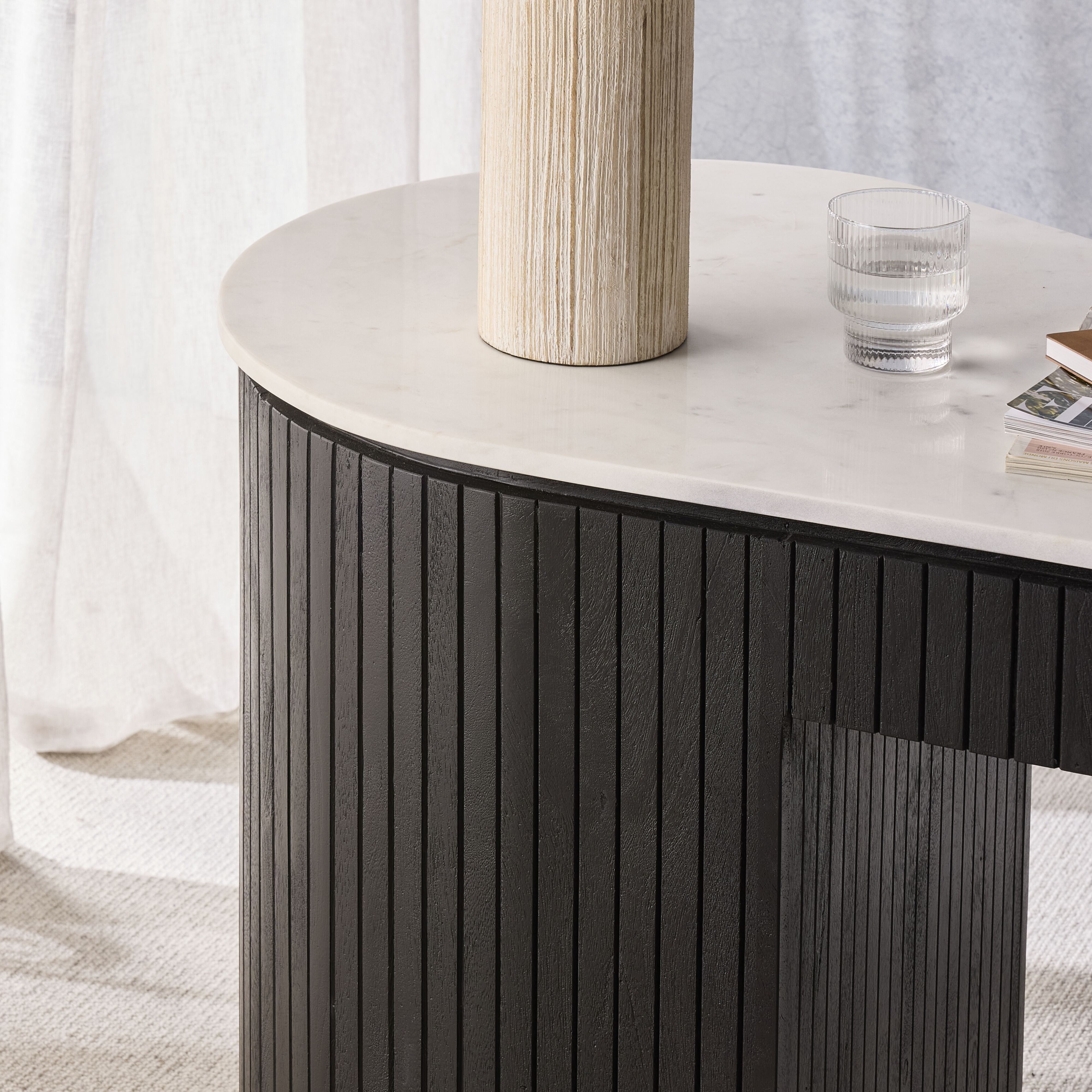 Deva Double Pedestal Desk Black – Early Settler AU