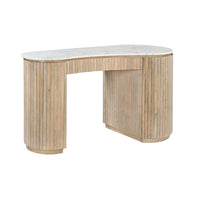 Deva Double Pedestal Desk Natural