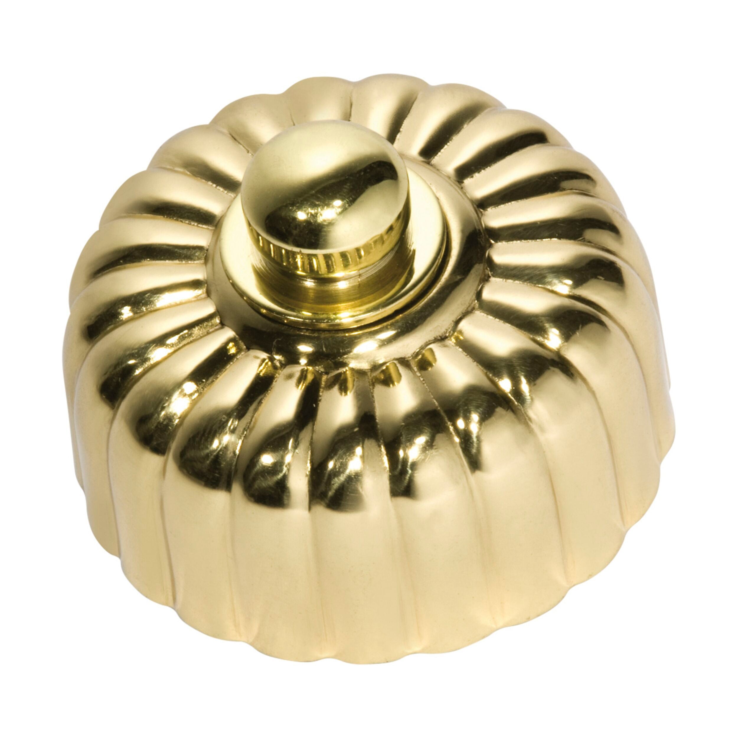 5483 Dimmer Fluted Polished Brass D55xP40mm