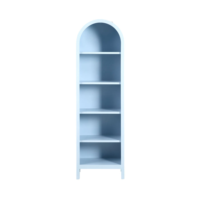 Paige Curved Bookshelf Blue