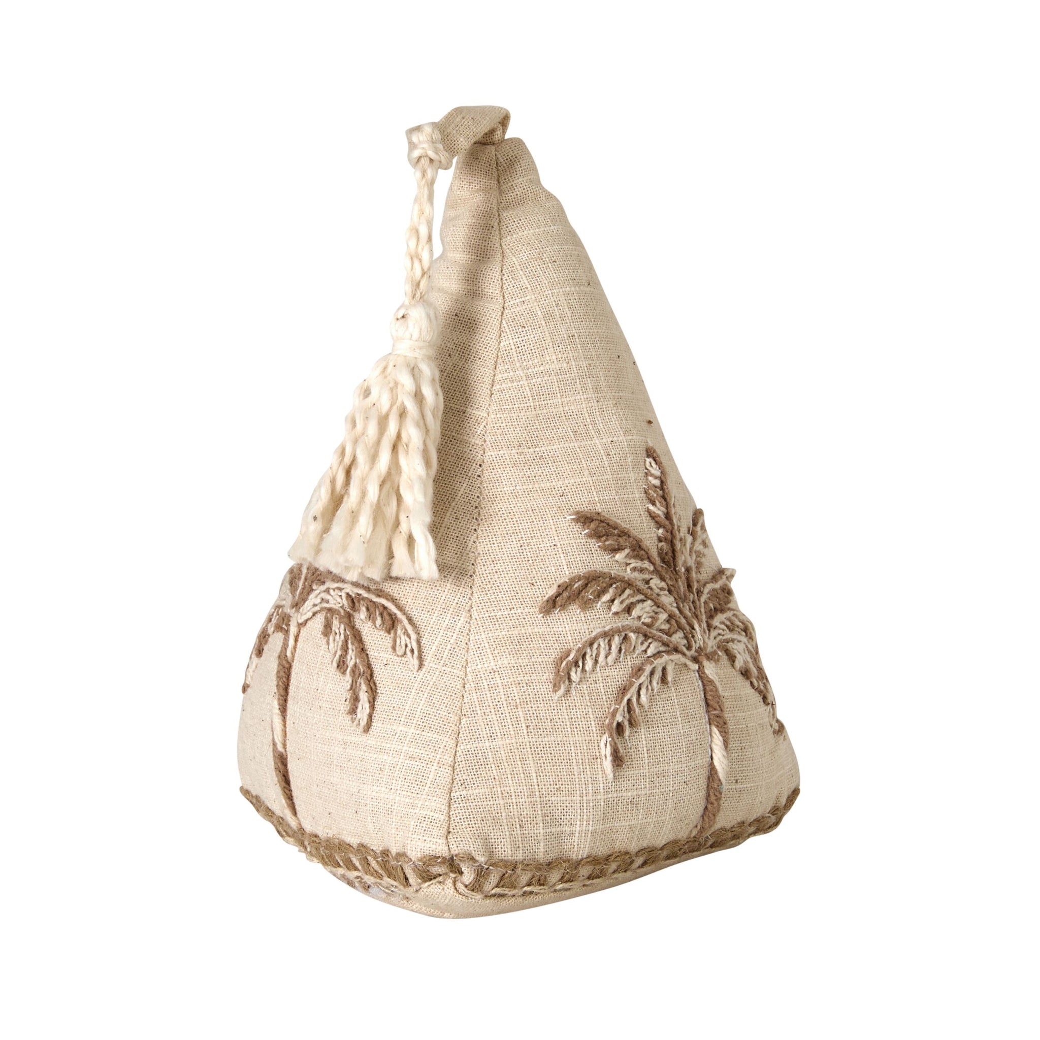 Palm Breeze Embroidered Door Stop