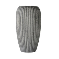 Ortiz Ribbed Tall Ceramic Vase