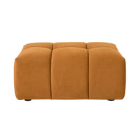 Alexis Ottoman Velvet Sofa Ochre