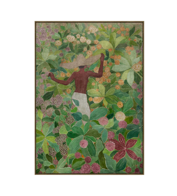 Botanical Discovery Textured Framed Artwork 90x120cm